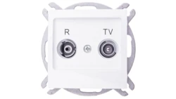 IMPRESJA Gniazdo antenowe RTV zakończeniowe 10dB białe GPA-10YPZ/m/00