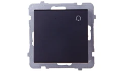 SONATA Przycisk /dzwonek/ czarny metalik ŁP-6R/m/33