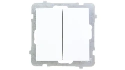 AS Przycisk podwójny zwierny biały ŁP-17G/m/00