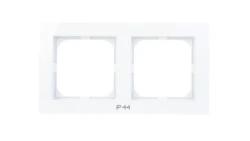 AS Ramka podwójna do łączników IP44 biała RH-2G/00