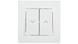 Przycisk Asfora żaluzjowy biały z ramką EPH1300121