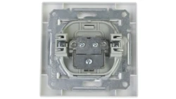 Gniazdo antenowe Asfora SAT przelotowe 4dB białe z ramką EPH3700221