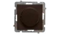 SONATA Ściemniacz przyciskowo-obrotowy /żarowy i halogenowy/ czekoladowy metalik ŁP-8R/m/40