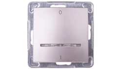 IMPRESJA Łącznik dwubiegunowy z podświetleniem tytan ŁP-11YS/m/23