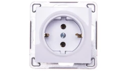 IMPRESJA Gniazdo pojedyncze z/u Schuko białe GP-1YS/m/00