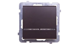 SONATA Łącznik kontrolny z podświetleniem czekoladowy metalik ŁP-12RS/m/40