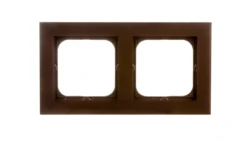 SONATA Ramka podwójna czekoladowy metalik R-2R/40