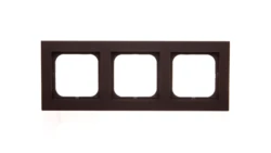 SONATA Ramka potrójna czekoladowy metalik R-3R/40