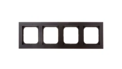 SONATA Ramka poczwórna czarny metalik R-4R/33