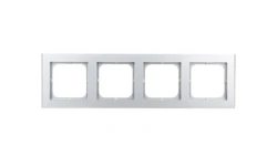 SONATA Ramka poczwórna srebro mat R-4R/38