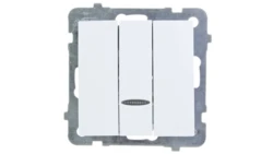 AS Łącznik potrójny z podświetleniem biały ŁP-13GS/m/00