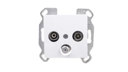 Lumina Gniazdo antenowe RTV-SAT standard białe WL3110