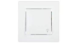 Przycisk Asfora światło biały z ramką EPH0900121