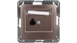 IMPRESJA Gniazdo telefoniczne pojedyncze RJ11 tytan GPT-1Y/m/23
