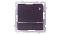 SONATA Łącznik krzyżowy z podświetleniem czarny metalik ŁP-4RS/m/33