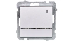 SONATA Łącznik krzyżowy z podświetleniem srebro mat ŁP-4RS/m/38