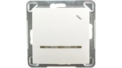 IMPRESJA Łącznik schodowy z podświetleniem ecru ŁP-3YS/m/27