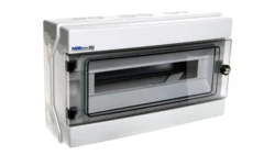 Rozdzielnica hermetyczna modułowa (500V AC ,1000V DC) 1x18 natynkowa IP65 RH-18/Z (z zamkiem) 36.19