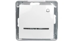 IMPRESJA Przycisk /dzwonek/ z podświetleniem biały ŁP-6YS/m/00