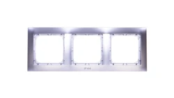 IMPRESJA Ramka potrójna do łączników IP44 srebrna RH-3Y/18