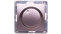 IMPRESJA Ściemniacz przyciskowo-obrotowy /żarowy i halogenowy/ tytan ŁP-8Y/m/23