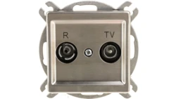 SONATA Gniazdo antenowe RTV zakończeniowe 10dB stal inox GPA-10RMPZ/m/37