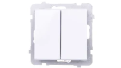 SONATA Łącznik schodowy + pojedynczy biały ŁP-9R/m/00