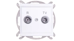 SONATA Gniazdo antenowe RTV zakończeniowe 10dB białe GPA-10RPZ/m/00