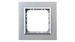 SONATA Ramka pojedyncza aluminium / srebrna metal R-1RAC/35/38