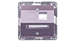 IMPRESJA Obudowa gniazda komputerowego pojedynczego skośna tytan GPK-1YS/p/23