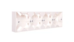 AS Puszka natynkowa poczwórna ecru PNP-4G/27