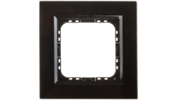 SONATA Ramka pojedyncza czarne szkło / czarna R-1RGC/32/25
