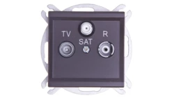 SONATA Gniazdo antenowe RTV-SAT końcowe czekoladowy metalik GPA-RS/m/40