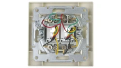 Gniazdo telefoniczne Asfora podwójne 2xRJ11 kremowe z ramką EPH4200123