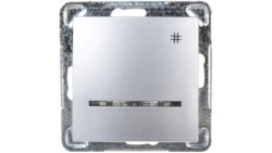 IMPRESJA Łącznik krzyżowy z podświetleniem srebrny ŁP-4YS/m/18