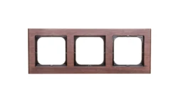 SONATA Ramka potrójna drewno orzech R-3RW/34