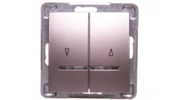 IMPRESJA Łącznik żaluzjowy z podświetleniem tytan ŁP-7YS/m/23