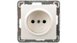 IMPRESJA Gniazdo pojedyncze b/u z przesłonami ecru GP-1YP/m/27