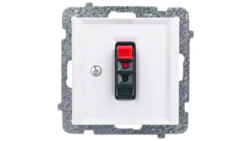 SONATA Gniazdo głośnikowe pojedyncze ecru GG-1R/m/27