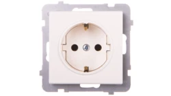 SONATA Gniazdo pojedyncze z/u Schuko ecru GP-1RS/m/27