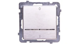 SONATA Łącznik podwójny z podświetleniem stal inox ŁP-11RMS/m/37