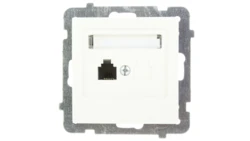 AS Gniazdo telefoniczne pojedyncze RJ11 ecru GPT-1G/m/27