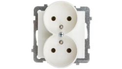 SONATA Gniazdo podwójne z/u ecru GP-2RRZ/m/27