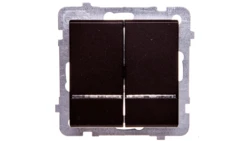 SONATA Łącznik świecznikowy z podświetleniem czekoladowy metalik ŁP-2RS/m/40