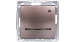 IMPRESJA Łącznik krzyżowy z podświetleniem tytan ŁP-4YS/m/23