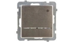 SONATA Łącznik krzyżowy z podświetleniem stal inox ŁP-4RMS/m/37