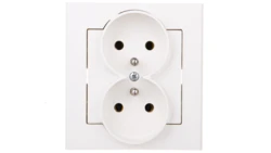 SONATA Gniazdo podwójne z/u ecru GP-2RZ/27