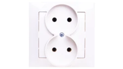 IMPRESJA Gniazdo podwójne b/u ecru GP-2Y/27