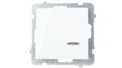 AS Łącznik pojedynczy z podświetleniem biały ŁP-1GS/m/00
