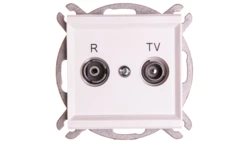 SONATA Gniazdo antenowe RTV przelotowe 16dB ecru GPA-16RP/m/27